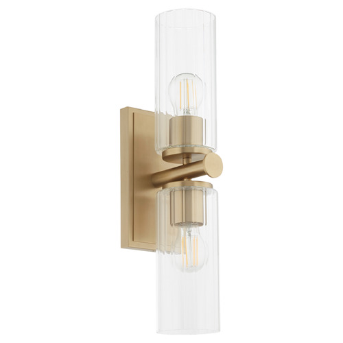 Quorum Lighting Mercier Aged Brass Sconce by Quorum Lighting 540-2-80