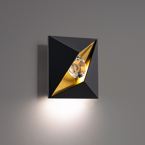 Mythical 6.50-Inch LED Outdoor Wall Light in Black by Schonbek Beyond