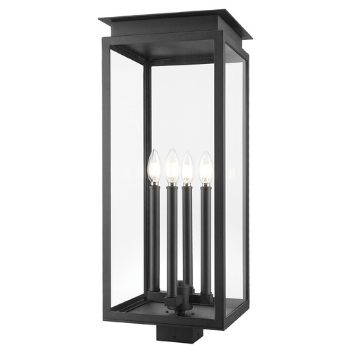 Z-Lite Nova Black Post Light