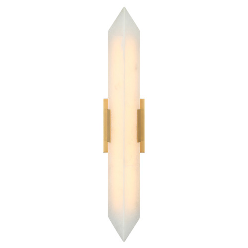 Matteo Lighting Rigio Aged Gold Brass LED Vertical Bathroom Light
