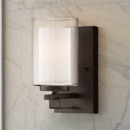 Parsons Studio Smoked Iron Sconce by Minka Lavery