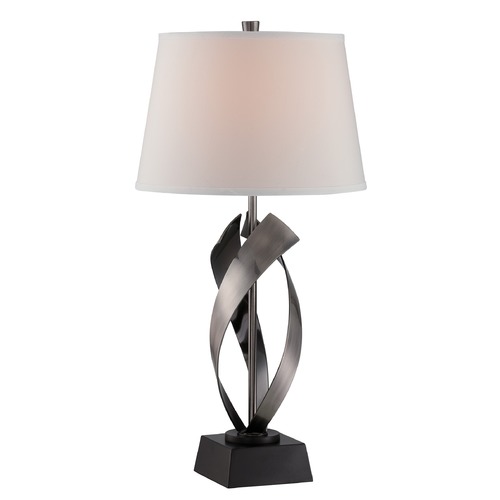 Wayde Gun Metal/Black Table Lamp by Lite Source Lighting