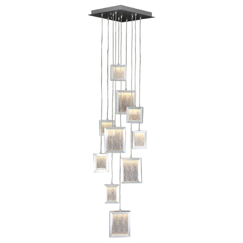 Avenue Lighting Brentwood 10-Light Brushed Aluminum LED Multi-Light Pendant by Avenue Lighting HF6010-BA