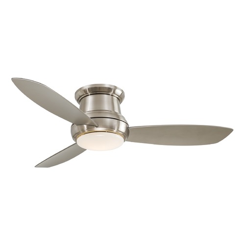 Concept II 52-Inch LED Hugger Fan in Brushed Nickel by Minka Aire