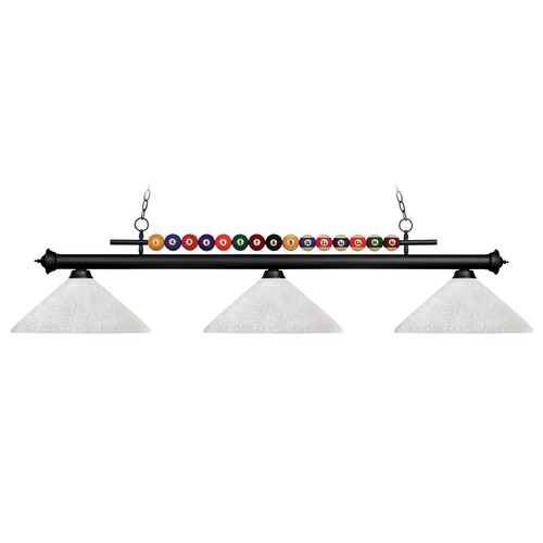 Shark Matte Black Billiard Light by Z-Lite