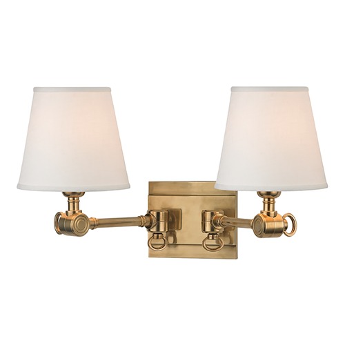 Hudson Valley Lighting Hillsdale Aged Brass Sconce by Hudson Valley Lighting 6232-AGB