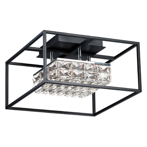 Zephyr 15.75-Inch LED Flush Mount in Black by ET2 Lighting