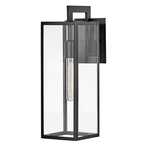 Hinkley Max Medium Outdoor Wall Mount Lantern in Black by Hinkley Lighting 2594BK