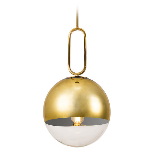 Eurofase Lighting Prospect 12-Inch Globe Pendant in Gold & Clear by Eurofase Lighting 37349-011