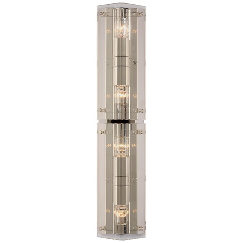 Aerin Clayton 25-Inch Sconce in Polished Nickel by Visual Comfort Signature