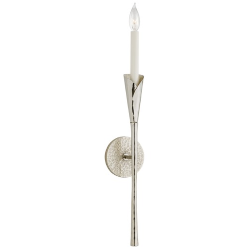 Visual Comfort Signature Collection Chapman & Myers Aiden Tail Sconce in Polished Nickel by Visual Comfort Signature CHD2505PN