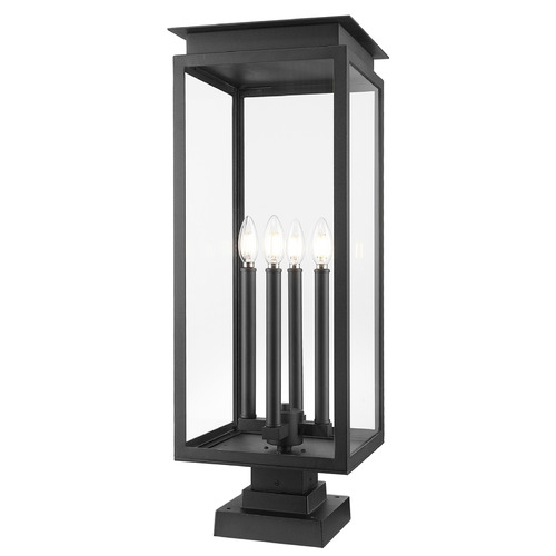 Z-Lite Nova Black Pier Mount Light