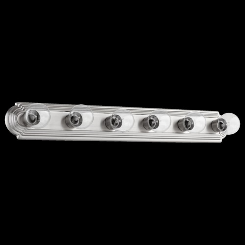 Quorum Lighting Satin Nickel Bathroom Light by Quorum Lighting 5049-6-65