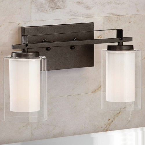 Parsons Studio Smoked Iron Bathroom Light by Minka Lavery
