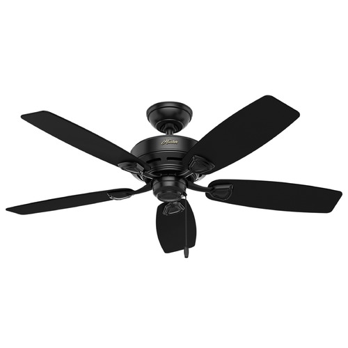 Hunter Fan Company Hunter Fan Company Sea Wind Matte Black Ceiling Fan Without Light 53351