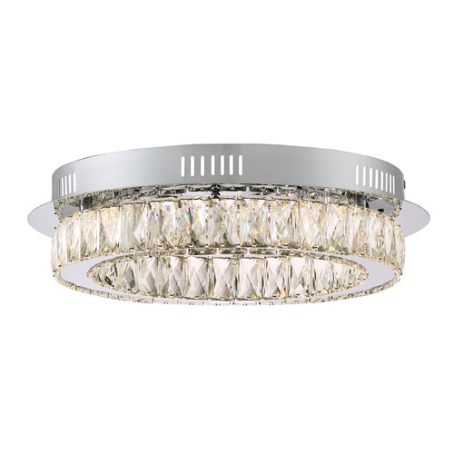 Embrace Polished Chrome LED Flush by Quoizel Lighting