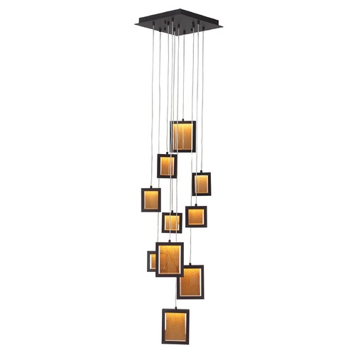 Brentwood Dark Bronze 10-Light LED Multi-Light Pendant by Avenue Lighting