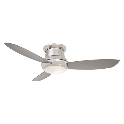 Minka Aire Concept II 52-Inch LED Fan in Polished Nickel with Silver Blades F519L-PN