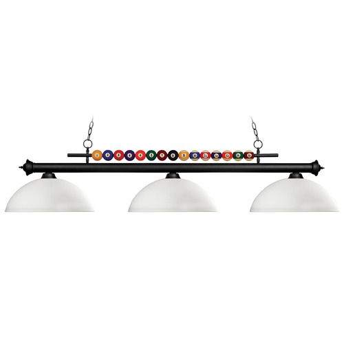 Shark Matte Black Billiard Light by Z-Lite