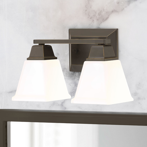 Clifton Heights Antique Bronze 2-Light Bathroom Light by Progress Lighting