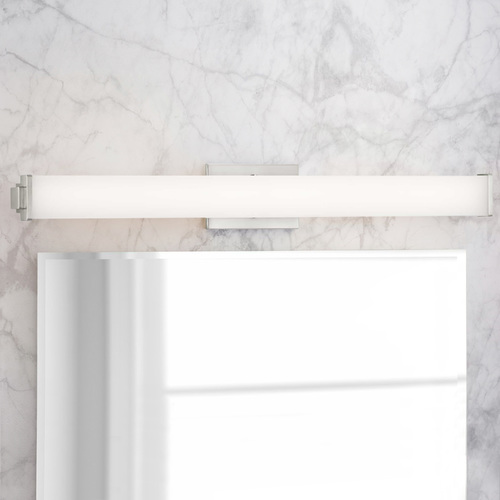 Progress Lighting Phase 2.1 LED Brushed Nickel Bathroom Light 3000K by Progress Lighting P300209-009-30