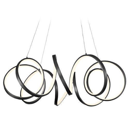 Synergy Black LED Chandelier by Kuzco Lighting