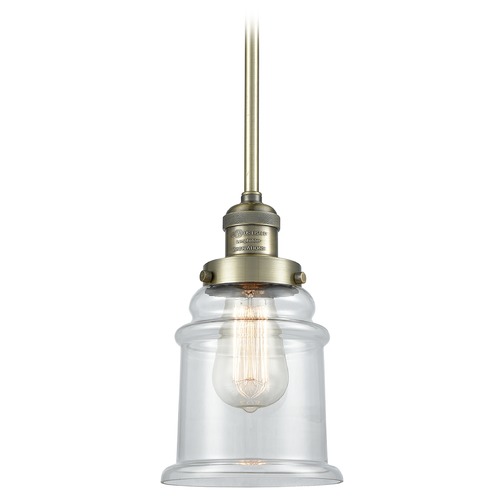 Canton Antique Brass Mini Pendant by Innovations Lighting