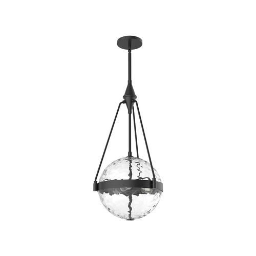 Alora Lighting Harmony Matte Black Pendant Light with Globe Shade
