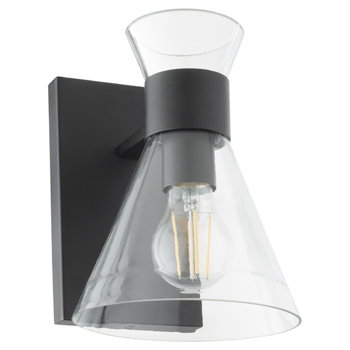 Beldar Matte Black Sconce by Quorum Lighting