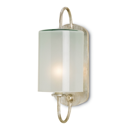 Currey and Company Lighting Glacier Wall Sconce in Silver Leaf by Currey & Company 5129