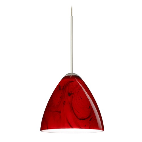 Besa Lighting Mia Satin Nickel LED Mini-Pendant Light