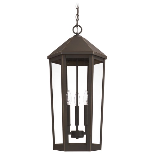 Capital Lighting Ellsworth Outdoor Hanging Light in Oiled Bronze by Capital Lighting 926933OZ