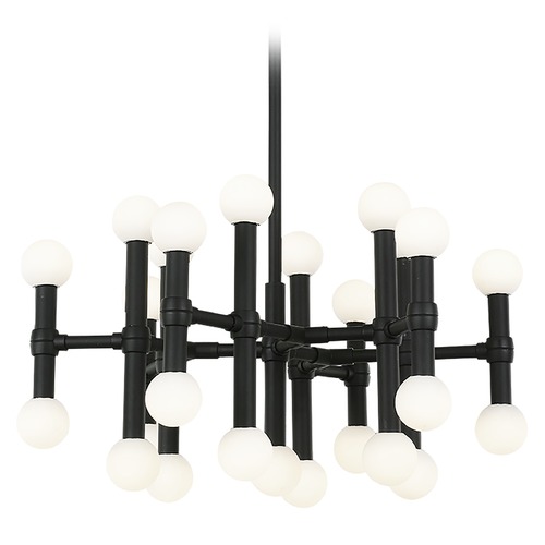 Rivoli Black Plating LED Chandelier by Kuzco Lighting