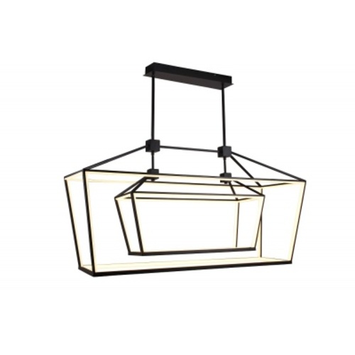 Park Ave 53.50-Inch LED Linear Lantern in Black by Avenue Lighting