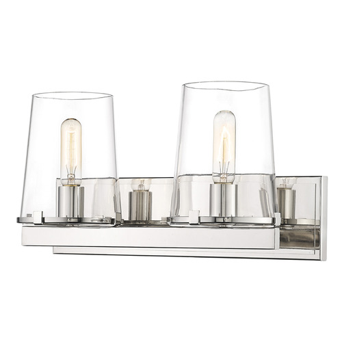 Callista Polished Nickel Bathroom Light by Z-Lite