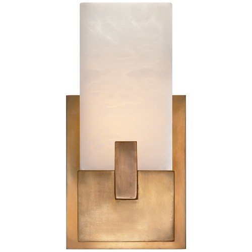 Visual Comfort Signature Collection Kelly Wearstler Covet Short Bath Sconce in Brass by Visual Comfort Signature KW2113ABALB