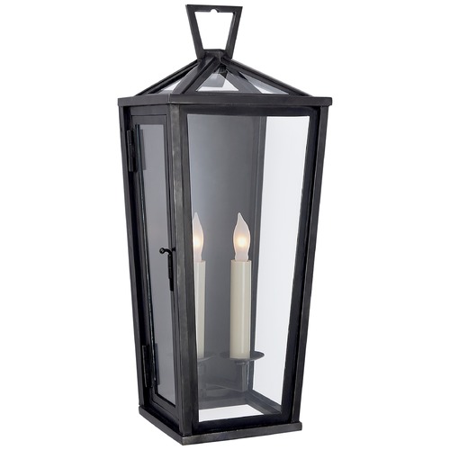 Visual Comfort Signature Collection E.F. Chapman Darlana Narrow Tall Lantern in Bronze by Visual Comfort Signature CHO2087BZ