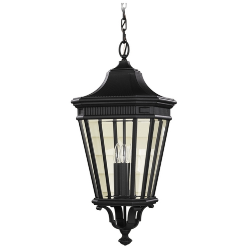 Generation Lighting Cotswold Lane Outdoor Hanging Light in Black by Generation Lighting OL5412BK