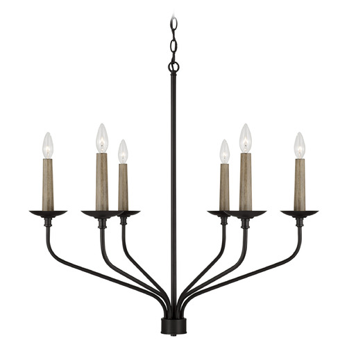 Capital Lighting Wilder Matte Black Chandelier