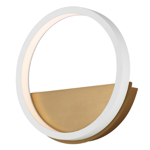 Et2 Hoopla White & Gold LED Sconce