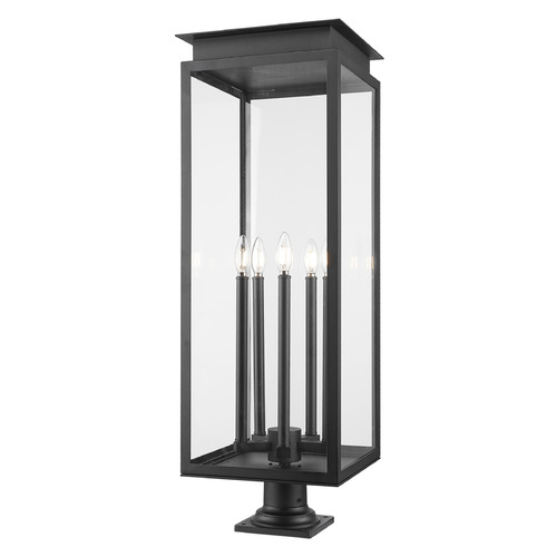 Z-Lite Nova Black Pier Mount Light