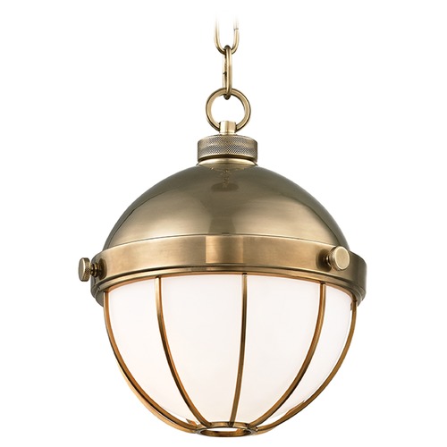 Hudson Valley Lighting Sumner Pendant in Aged Brass by Hudson Valley Lighting 2309-AGB