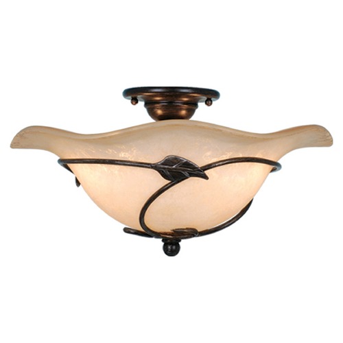 Vine Oil Shale Semi-Flush Mount by Vaxcel Lighting