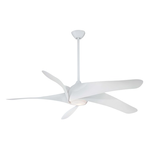 Minka Aire Artemis XL5 62-Inch LED Fan in White by Minka Aire F905L-WH