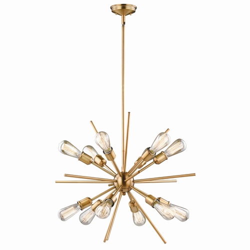 Estelle 27.50-Inch Pendant in Natural Brass by Vaxcel Lighting
