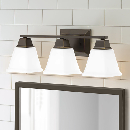 Clifton Heights Antique Bronze 3-Light Bathroom Light by Progress Lighting