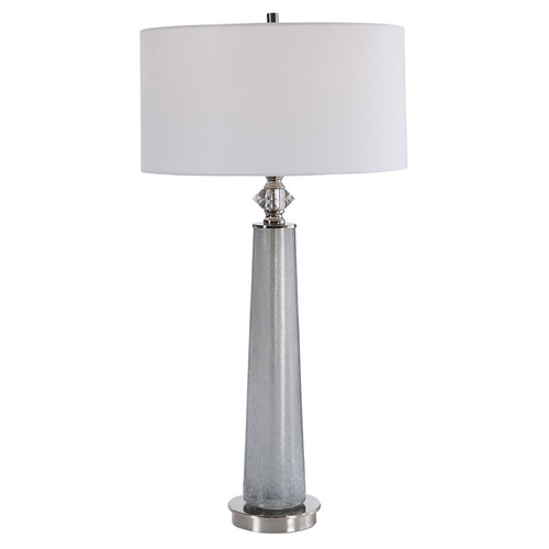 Uttermost Lighting Grayton 33-Inch Table Lamp in Polished Nickel by Uttermost 26378