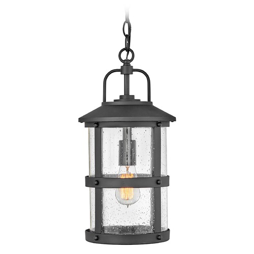 Lakehouse Medium Hanging Lantern in Black by Hinkley Lighting