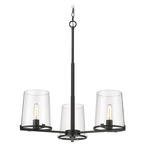 Callista Matte Black Chandelier by Z-Lite