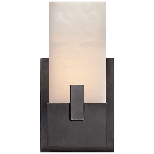 Visual Comfort Signature Collection Kelly Wearstler Covet Short Bath Sconce in Bronze by Visual Comfort Signature KW2113BZALB
